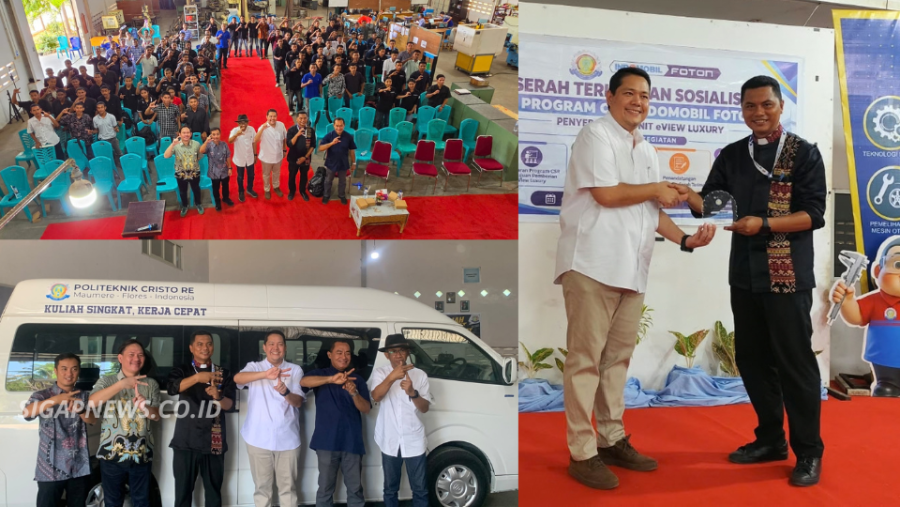 Indomobil Foton Serahkan Mobil Listrik untuk Praktik Mahasiswa di Maumere
