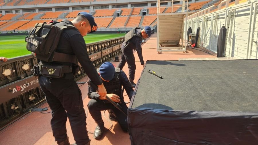 Jelang Persija VS Brisbane Roar, Brimob Sterilisasi JIS