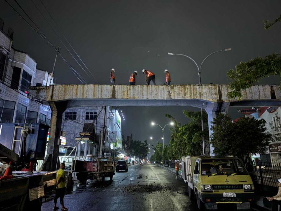 JPO Tuanku Tambusai Dibongkar, Pemko Pekanbaru Tata Ulang Jalan Protokol