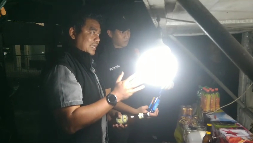 Jual Miras, Polresta Pekanbaru Razia Gerobak di Jalan Juanda