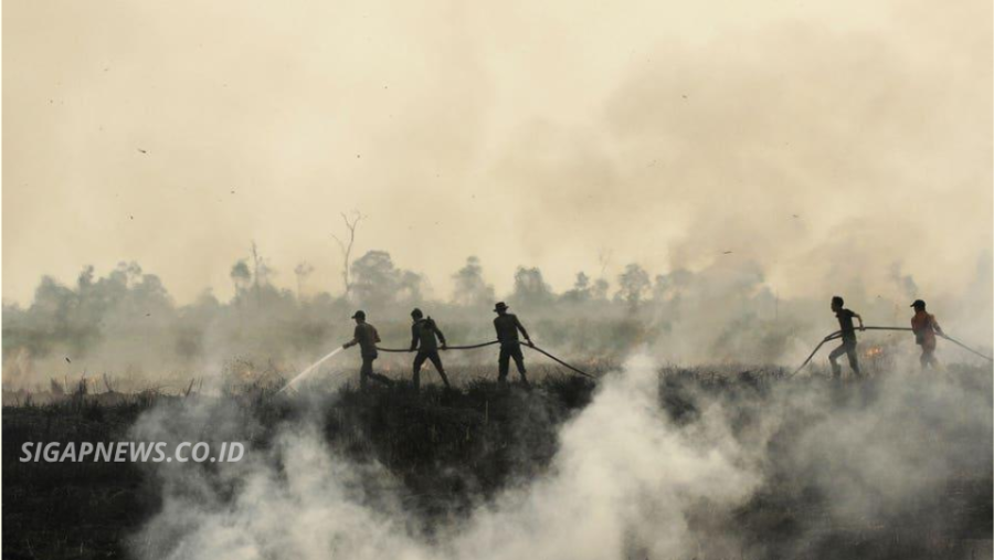 Kabut Asap Karhutla Indonesia Menyebar ke Singapura, Kualitas Udara Memburuk
