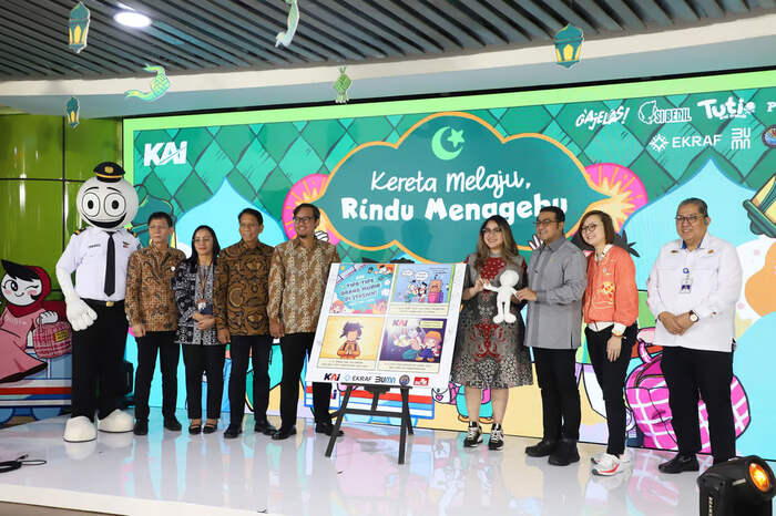 KAI Dukung Kemajuan Industri Kreatif dan Intellectual Property (IP) Lokal Melalui Livery Idul Fitri
