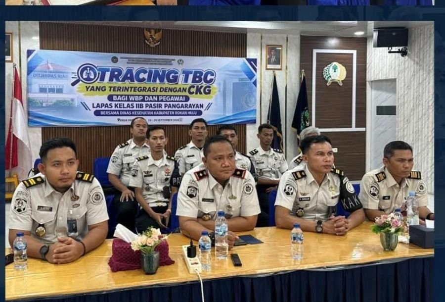 Kalapas Pasir Pangaraian Beserta Jajaran ikuti monitoring dan Evaluasi Capaian Kinerja Kanwil