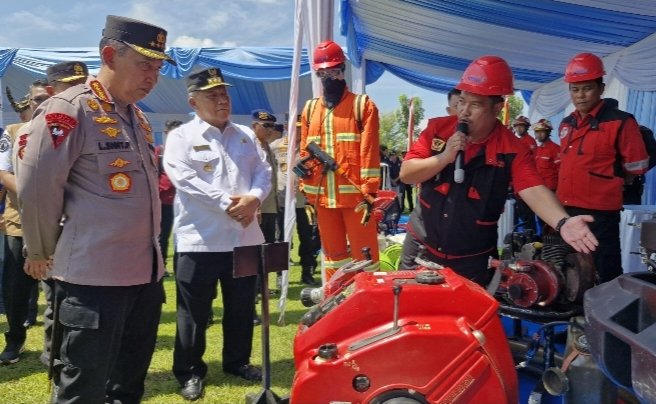 Kapolri Pimpin Apel Karhutla, RAPP Tunjukkan Kesiapan Personel dan Peralatan