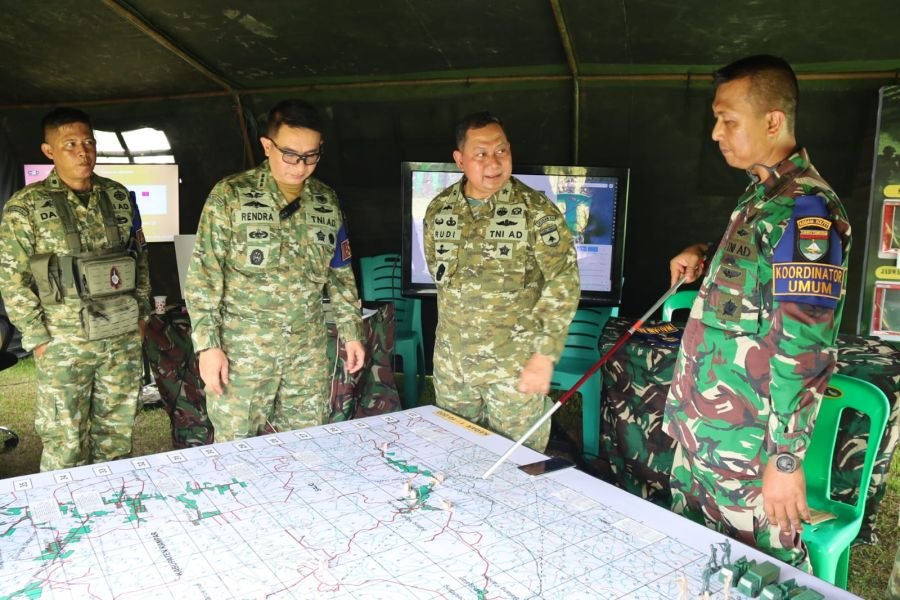 Kasdam XIX/Tuanku Tambusai Tinjau Kesiapan Pratugas Yonif 132/BS di Kampar