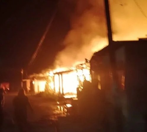 Kebakaran Hebat di Bagansiapiapi, Tujuh Rumah Rata dengan Tanah