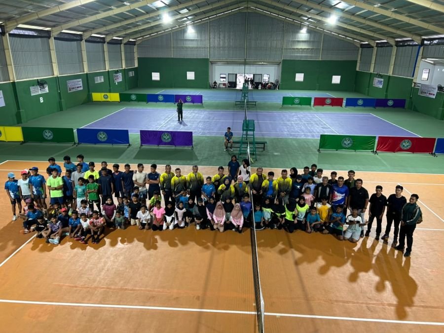 Kejurnas Pelti Riau Top Junior Cup II Satukan Ratusan Petenis Muda Sumatra