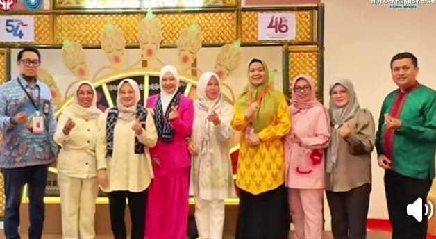 Ketua TP PKK dan Dekranasda Rohil Tatik Sri Rahayu Hadiri HKG Ke 54 di Makassar