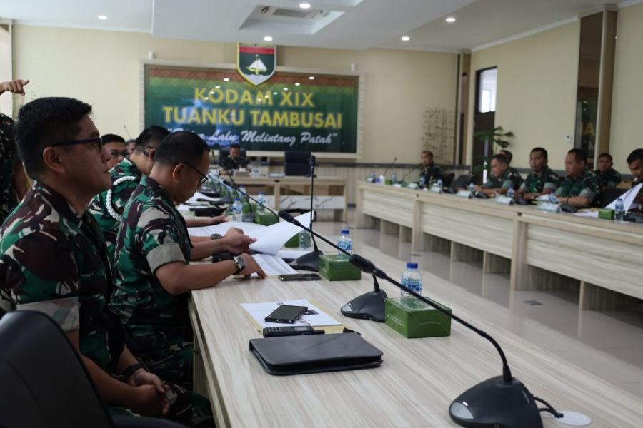 Kodam XIX Gelar Sidang UKP, Kasdam Tekankan Objektivitas Penilaian