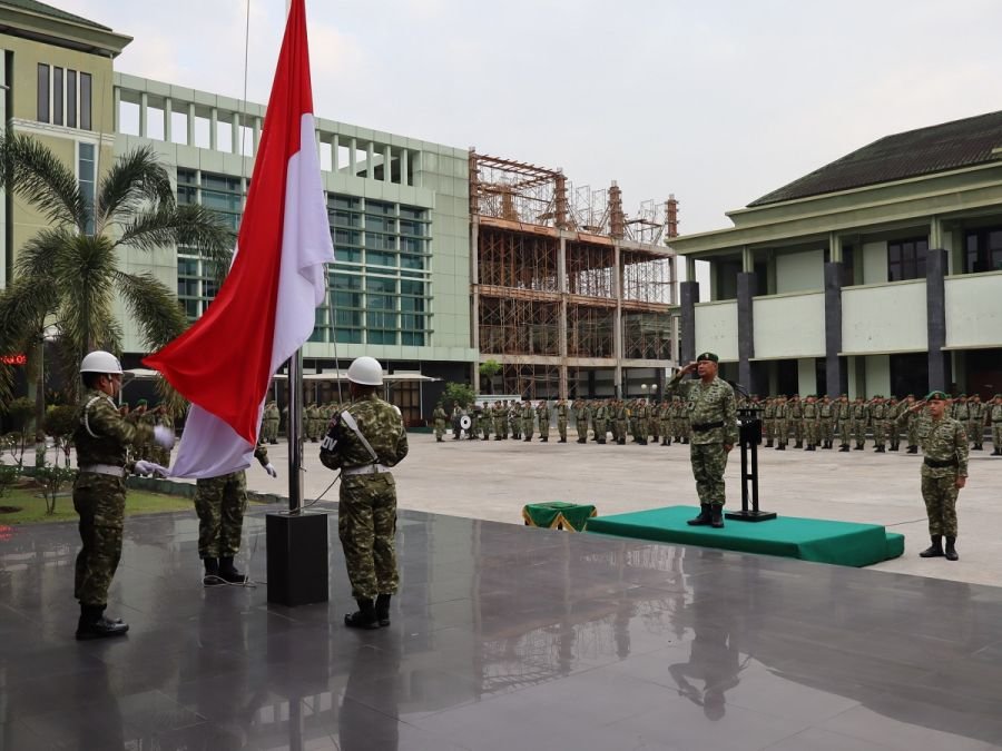 Kodam XIX Gelar Upacara, Kasad: Upacara Bendera Bukan Sekadar Kegiatan Seremonial