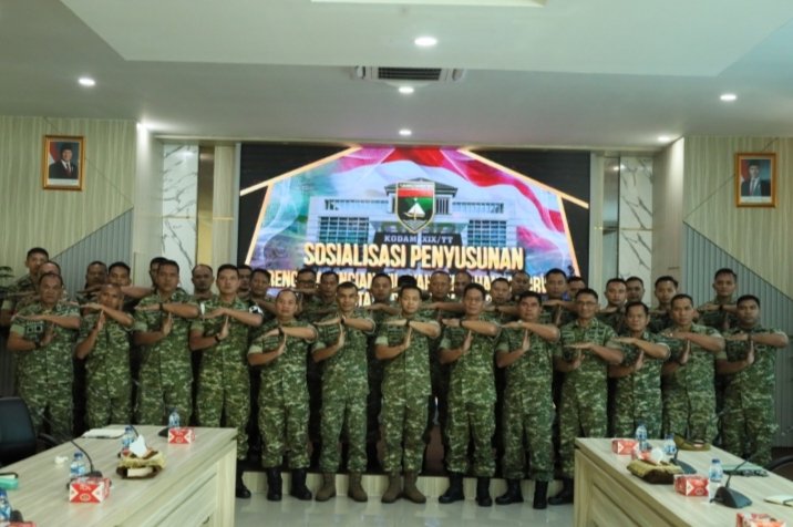 Kodam XIX/Tuanku Tambusai Perkuat Data Wilayah Pertahanan, Susun Peta Skala 1:50.000