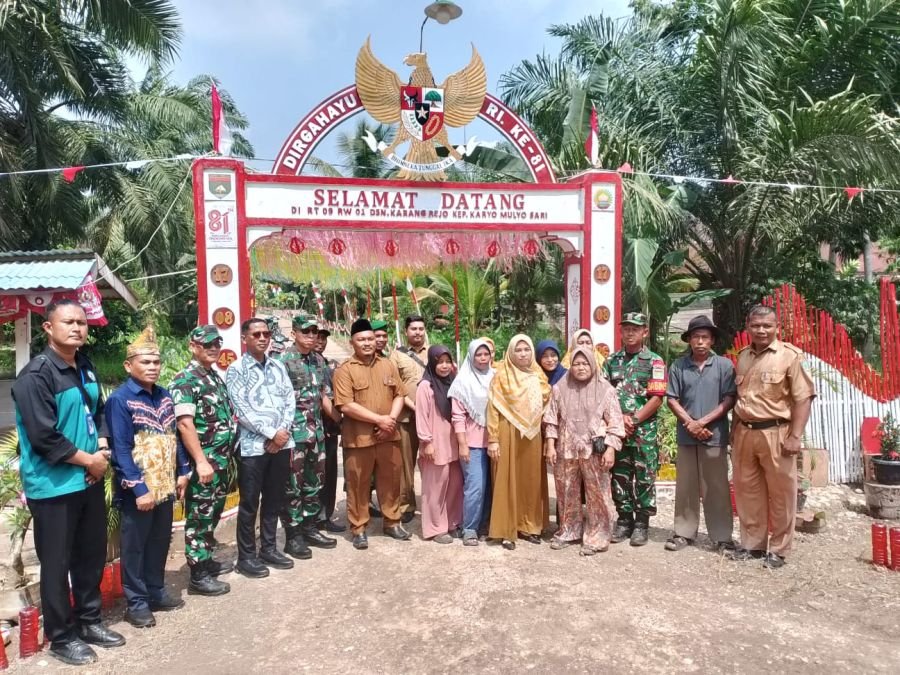 Kodim 0321/Rohil Bawa Karyo Mulyo Sari ke Penilaian Kampung Pancasila