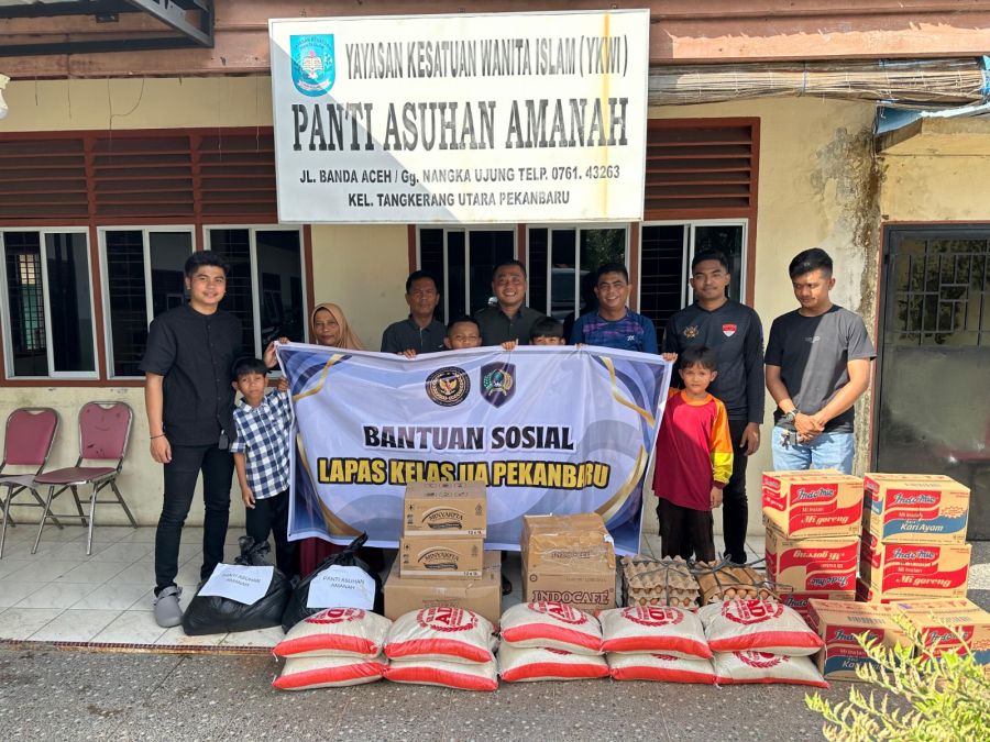 Lapas Kelas IIA Pekanbaru Berbagi Momen Idul Adha Bantuan Ke Panti Asuhan