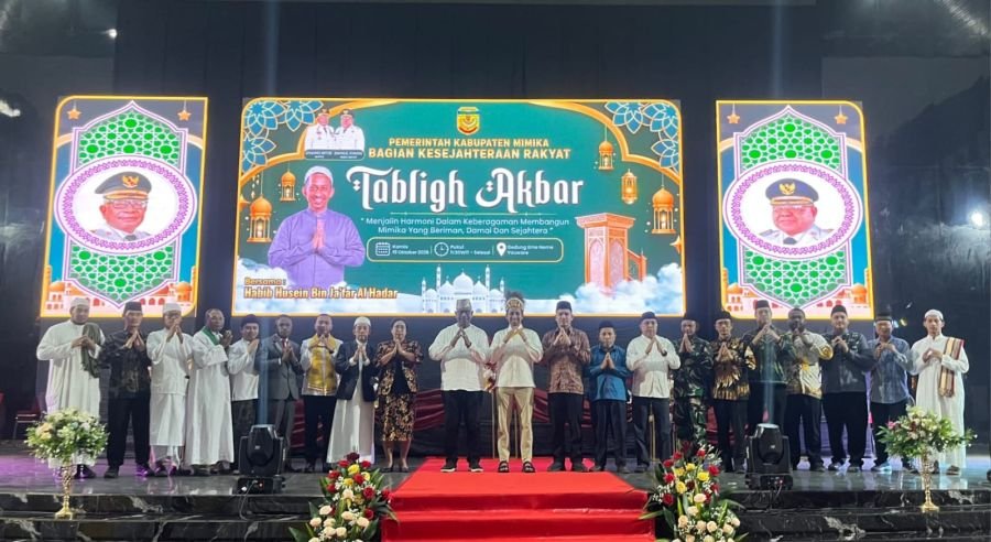LDII Mimika Hadiri Tabligh Akbar Habib Husein Ja’far, Ribuan Warga Memadati Acara