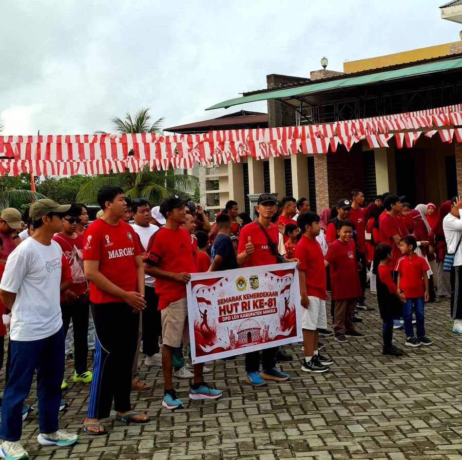 LDII Mimika Semarakkan HUT RI ke-81 dengan Jalan Sehat dan Donor Darah