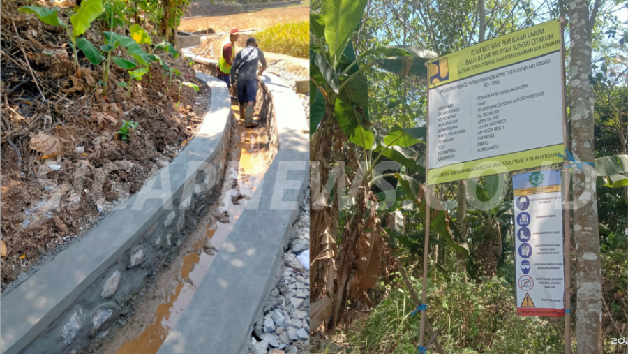 P3-TGAI Sugih Mukti Perbaiki Irigasi Ciawi, Petani Wanawali Harap Air Mengalir Merata
