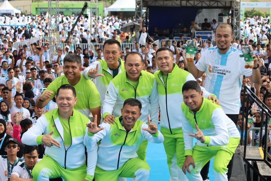 Pangdam XIX Hadiri Riau Bhayangkara Run Kampanyekan Green Policing