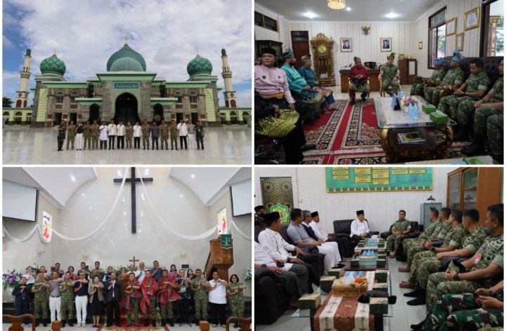 Pangdam XIX/Tuanku Tambusai Pimpin Anjangsana HUT ke-81 TNI, Perkuat Harmoni Lintas Agama dan Adat di Riau