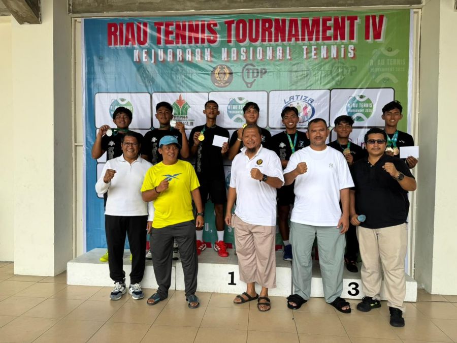 Panggung Para Juara Muda: Riau Tennis Tournament 2025 inilah Juaranya
