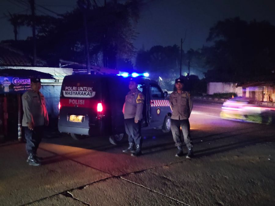 Patroli Malam Polsek Cikupa Sasar Titik Rawan, Antisipasi 3C dan Geng Motor