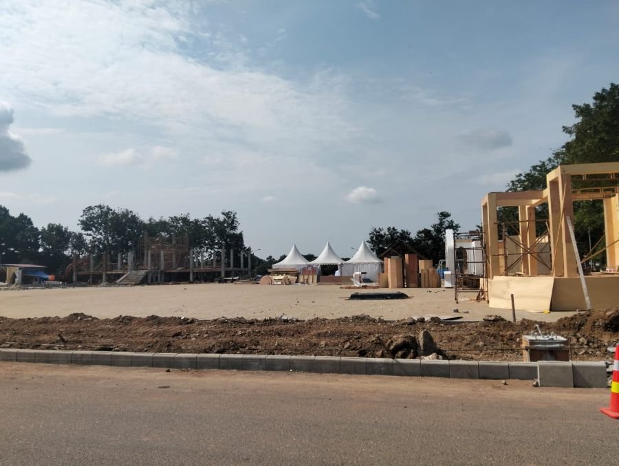 Pembangunan Arena Utama MTQ Kuansing Hampir Rampung, Target Selesai Pekan Ini