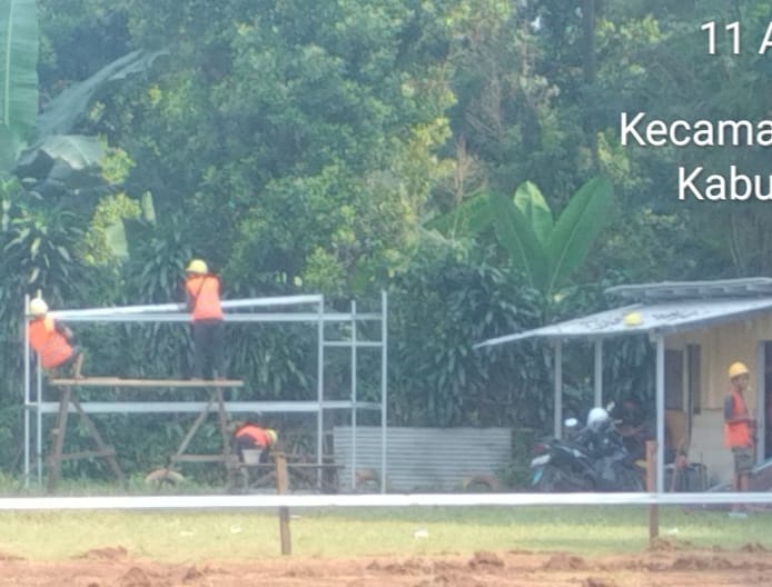 Pembangunan SMAN 1 Pondoksalam Tanpa Papan Proyek, Transparansi Dipertanyakan