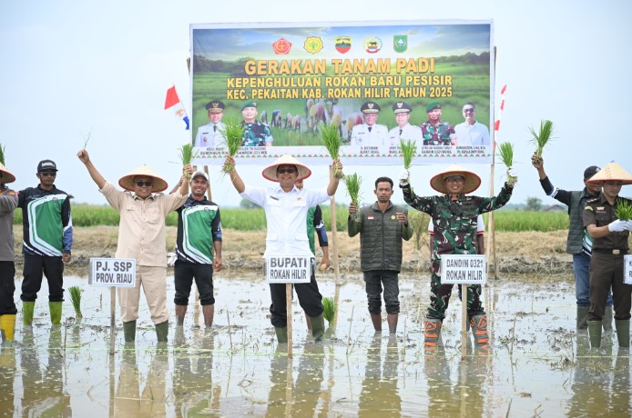 Pemkab Rohil Revitalisasi Kilang Padi Rokan Baru Pesisir untuk Dukung Petani Lokal
