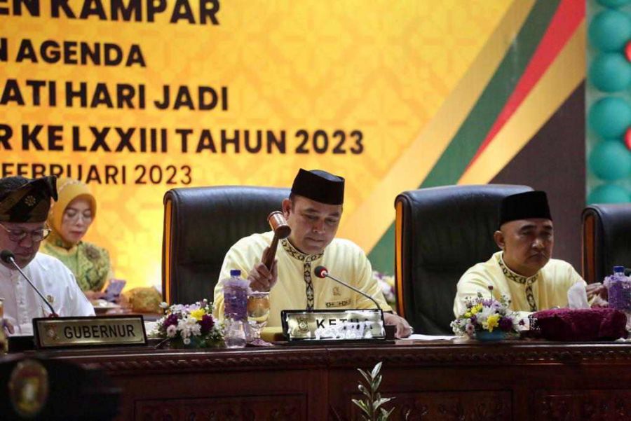Perigati Hari Jadi Kabupaten Kampar ke-73, DPRD Menggelar Rapat Paripurna
