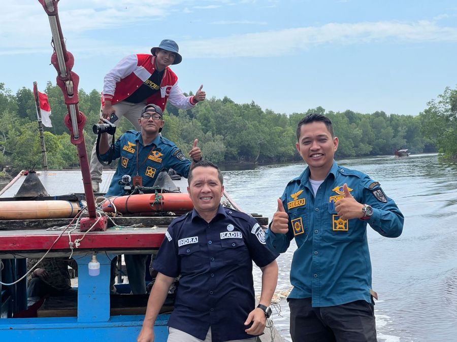 Perjuangkan Sinyal Telekomunikasi Wilayah Pesisir Rohil, Dinas Kominfo Turun ke Dusun Sei Sekobat