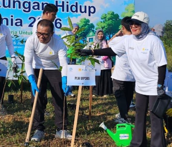 PLN Group Riau Bersatu Jaga Bumi Bersihkan 359 Kg Sampah dan Aksi Tanam Pohon di Stadion Utama