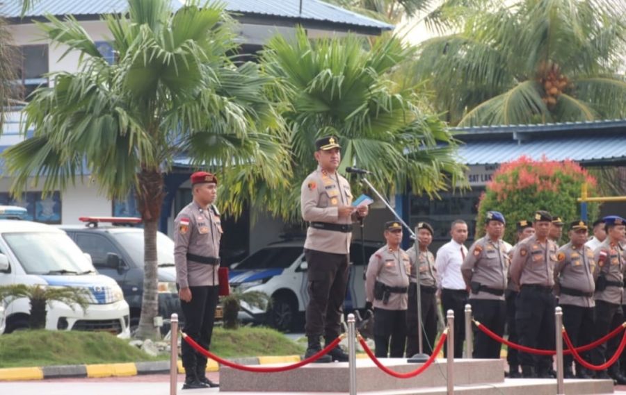 Polres Karimun Gelar Apel Pasukan, Tanda Operasi Patuh Seligi 2025 Dimulai