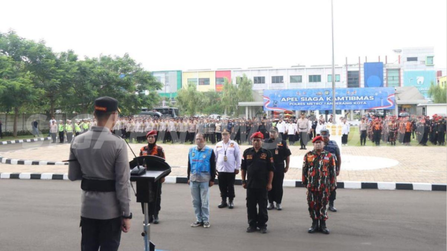 Polres Metro Tangerang Kota Kerja Bakti Sambut HUT ke-81 RI, Dukung Program Merdeka Bersama Masyarak