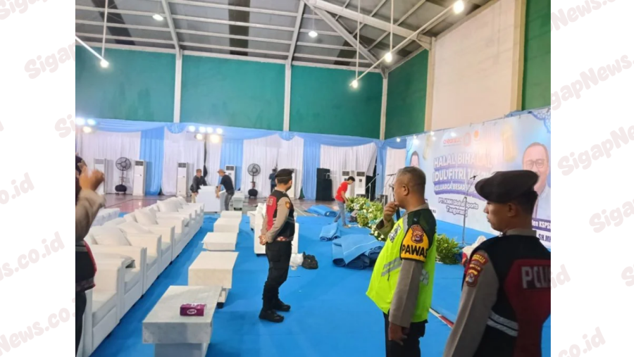 Polresta Tangerang Cek Lokasi Kunjungan Kapolri di PT KMK Cikupa.