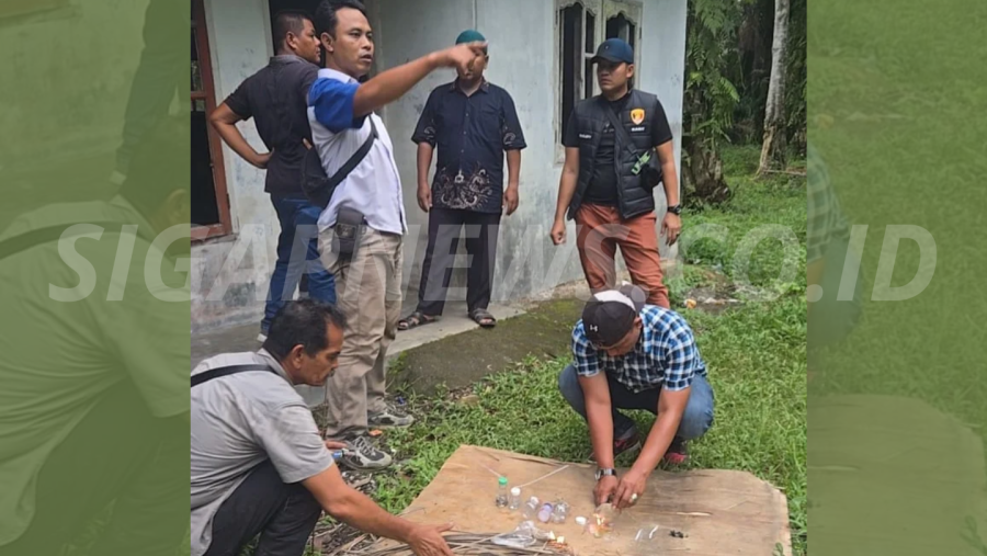 Polsek Na IX-X Gerebek Lokasi Diduga Sarang Narkoba, Temukan Bong dan Plastik Klip