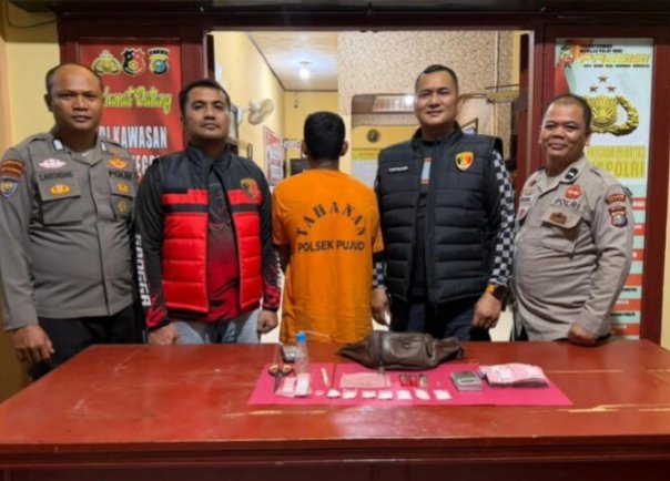 Polsek Pujud Bekuk Pria 46 Tahun, Sita 33 Gram Sabu dan 4 Butir Ekstasi
