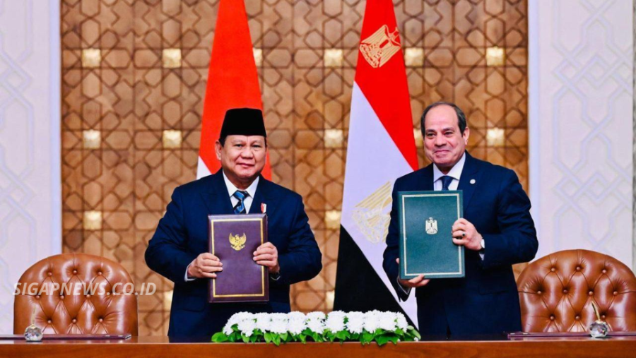 Presiden Mesir Tiba di Jakarta, Dijadwalkan Bertemu Prabowo Hari Ini