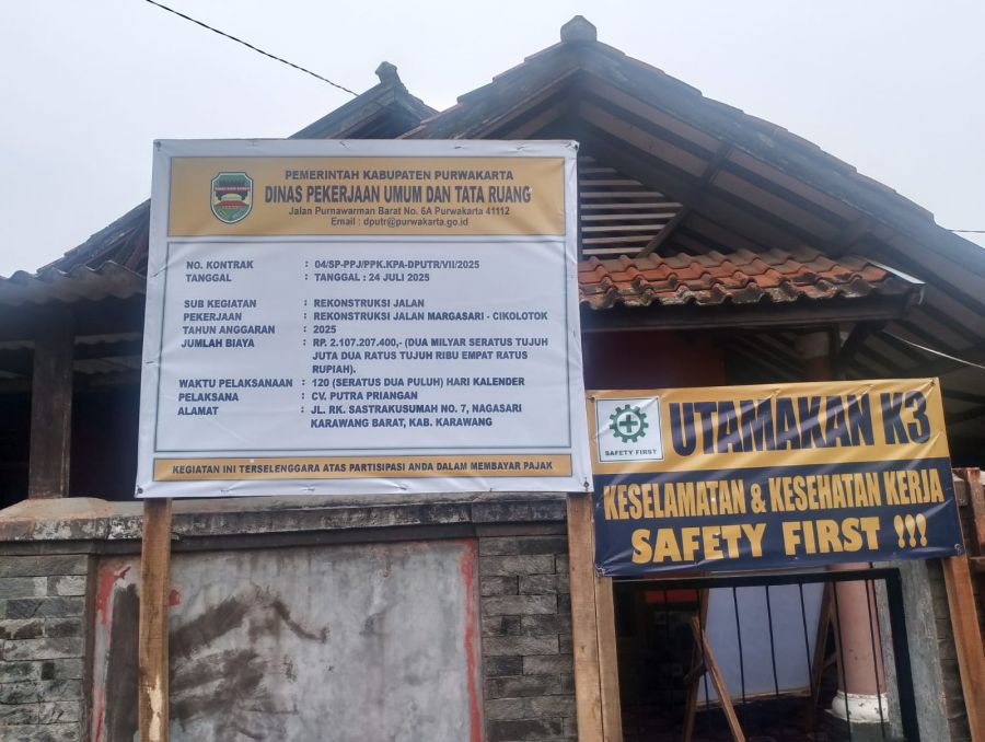 Proyek Jalan Margasari–Cikolotok Rp2,1 M Dipertanyakan