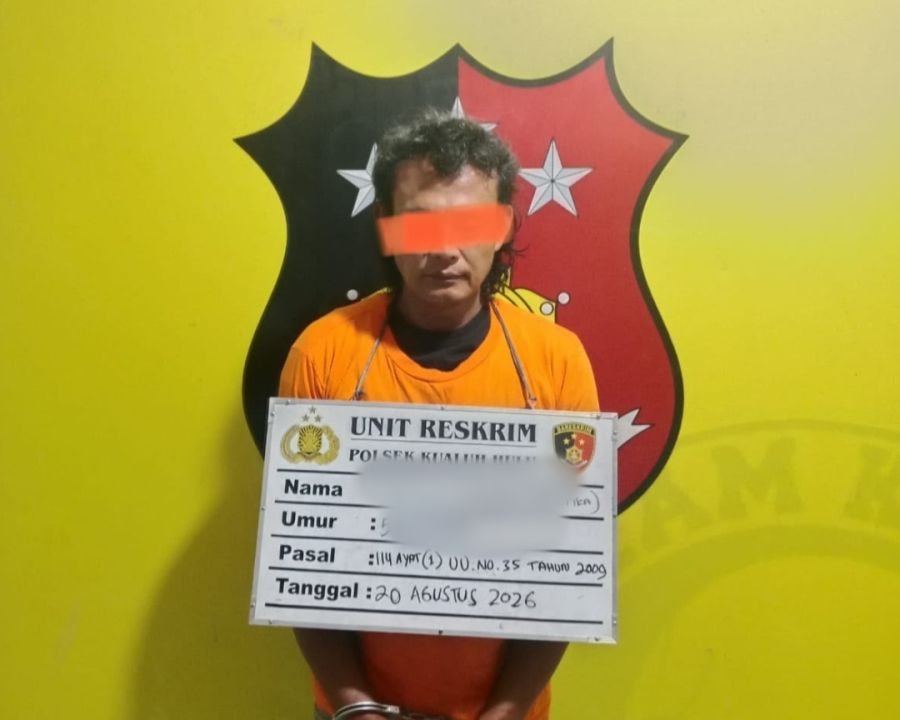Residivis Narkoba Berinisial KSM Diamankan Unit Reskrim Polsek Kualuh Hulu, Sita Sabu dan Timbangan