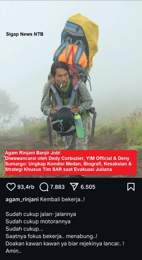 Ringkasan Wawancara Khusus Agam Rinjani dengan 3 Channel YouTube