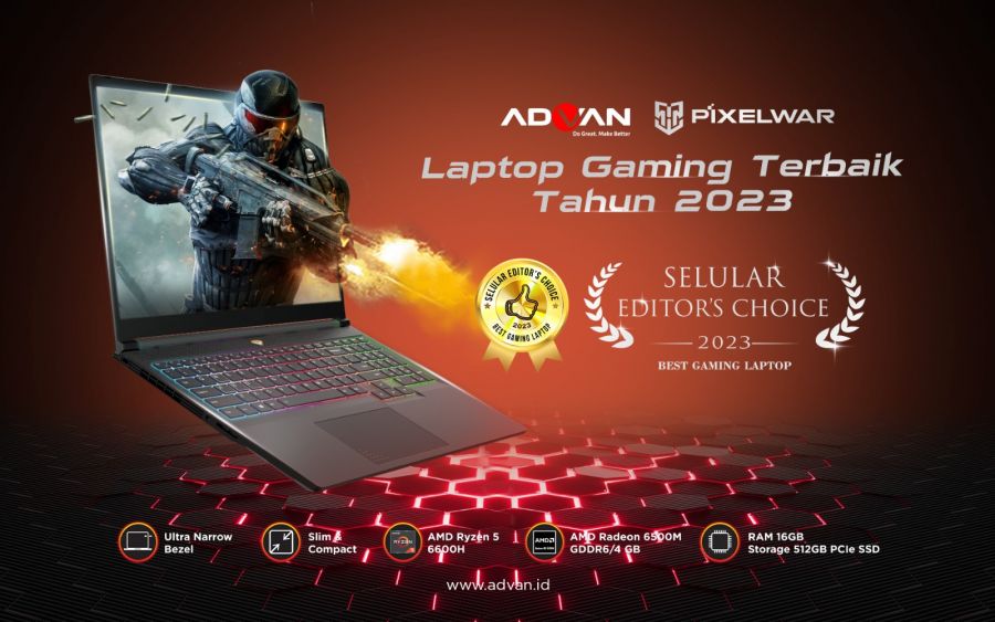 Sabet 2 Award sekaligus, Laptop Advan Pixelwar dan Workplus jadi Primadona Dikelasnya