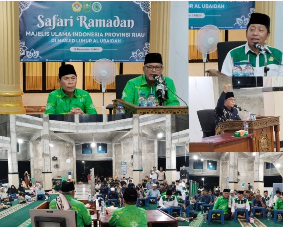 Safari Ramadhan di Masjid Luhur Al Ubaidah, MUI Riau Terbantu  Program LDII Bina Umat