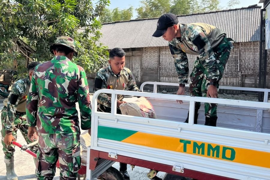 Satgas Kebut Penyelesaian Rumah Pak Kardo di Tengah Medan Sulit