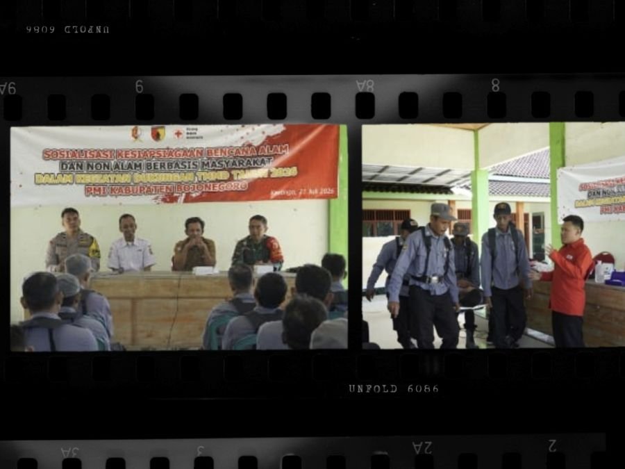 Satgas TMMD Ke-129 Bojonegoro dan PMI Edukasi Warga Perkuat Tanggap Bencana