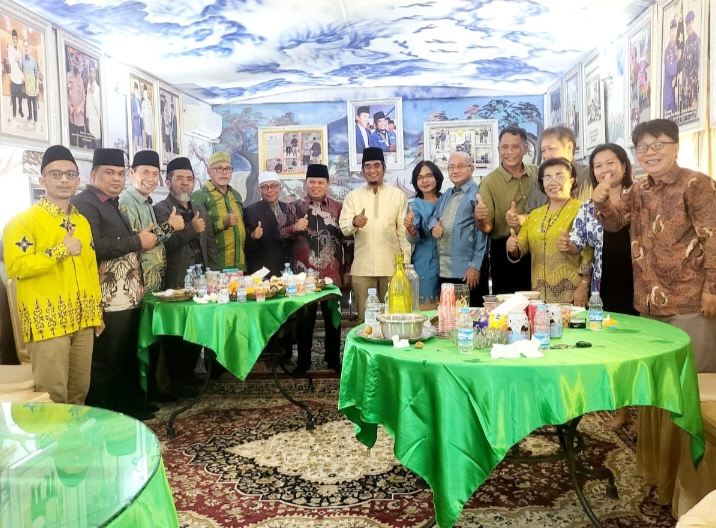 Silaturahmi Idul Fitri, Tokoh Lintas Agama Puji Toleransi Rusli Ahmad