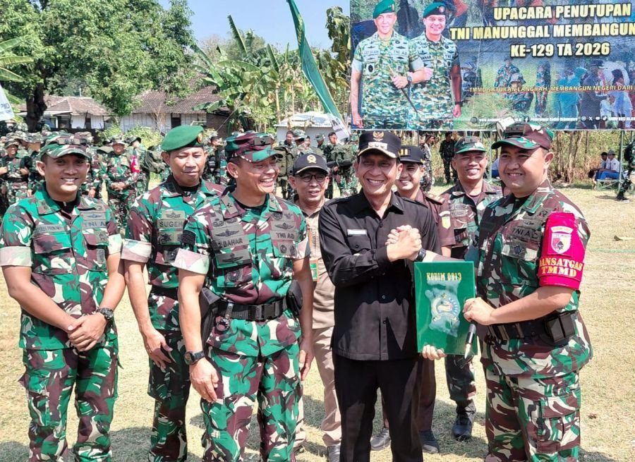 Sinergi Pemkab Bojonegoro dan TNI Sukses Ubah Wajah Desa Kesongo Lewat TMMD ke- 129