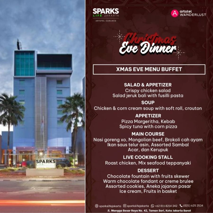 Sparks Life Jakarta Hadirkan Christmas Eve Dinner Bernuansa Hangat 24 Desember