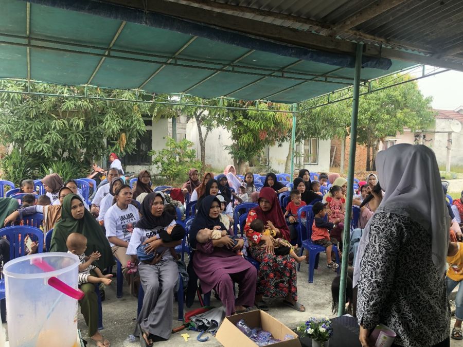 Sukarelawan ''Mak Ganjar'' Edukasi Warga Rimbo Panjang Tekan Angka Stunting dan Kesadaran Gizi