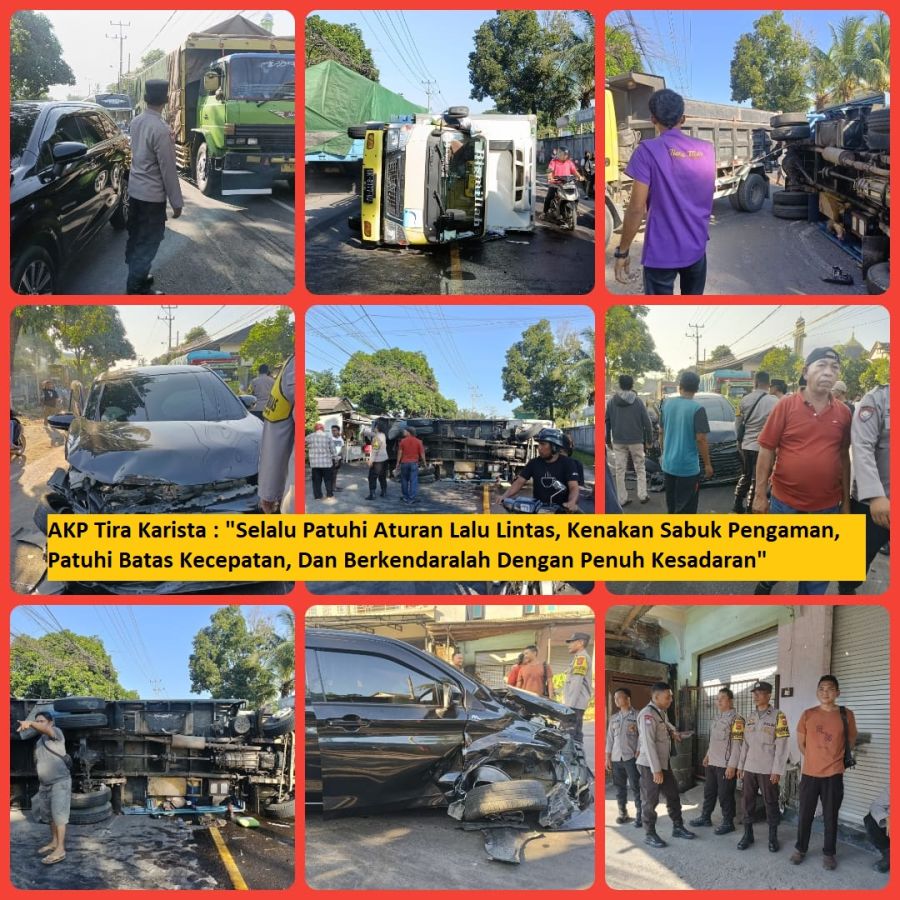 Tabrakan Depan STIKES Hamzar, Polisi Tangani Kilat