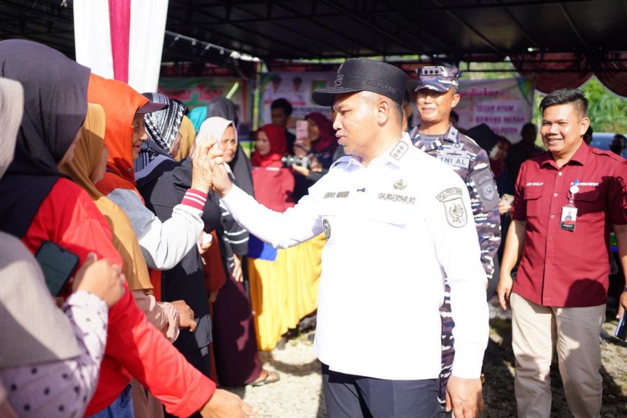 Tekan Inflasi, PT Riau Pangan Bertuah Gelar Operasi Pasar di Bengkalis