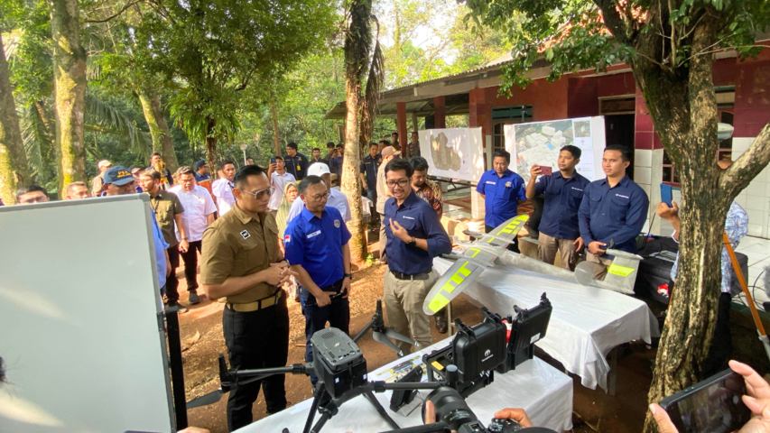 Terra Drone Indonesia Pamerkan Teknologi Drone kepada Menteri ATR/BPN dalam Program GEMAPATAS